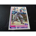 1982 Topps Card # 114A Ken Landreaux Near Mint ...