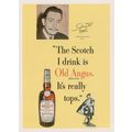 Salvador Dali Artist Drinks Old Angus Whisky Advertising Postcard