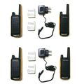 2 PAREJAS DE WALKIE TALKIE MOTOROLA TLKR T82 +C...