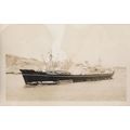 Olympic Flame 1940s Built Ship Vintage Rare Photo
