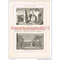 House and Street, Pompeii, Italy, Book Illustra...