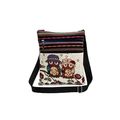 Colourful Adjustable Embroidered Owl Crossbody ...