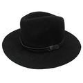 Charlotte Russe Black Felt/Wool Hat - Fedora St...