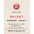 ORIENT v STOCKPORT COUNTY LEAGUE DIVISION 3 1968
