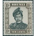 Brunei 1964 10c. black & sepia SG124 MNH