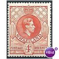 Swaziland 1938 SG33 4d.Orange Mounted Mint.