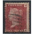 1858 SG43 1d Red Plate 78 Good/Fine Used Check ...