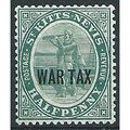 St Kitts-Nevis 1916 SG22 1/2d Dull Blue-Green W...