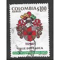 COLOMBIA 1973 1p ARMS OF TORO SG 1345 FINE USED#