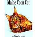 2025 Maine Coon Cat Wall Calendar