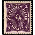 Germany 1922 Coach horn 2M Used Stamp Post Horn Reich