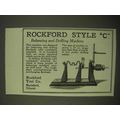 1922 Rockford Style C Balancing and Drilling Ma...