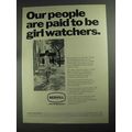 1968 Scovill Products Ad - Paid to Be Girl Watchers