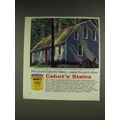 1985 Cabot's Stains Ad - Wood and Cabot's StainsÉ made for each other