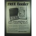 1986 Southern States Pro Pork 2 Super Gainer Pig Starter Ad