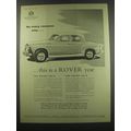 1957 Rover 105/R and 105/S cars Ad - So many reasons why.. This is a Rover year