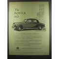 1957 Rover 90 Advertisement - An outstanding impression of refinement
