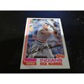 1982 Topps Card # 202 Rick Manning Excellent (5...