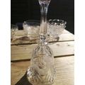 Cut Glass Bell Etched Design