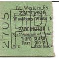 G.W.R. Edmondson Ticket - Westbury Wilts to Pad...