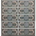 Mexico American Banknote Company Antique Set of...
