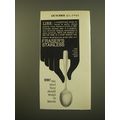 1961 Fraser's Line Flatware Advertisement