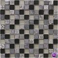 Glass and Art Marble Mosaic Black