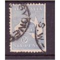 australia stamp kangaroo sg9 6d blue used