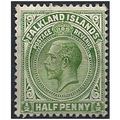 Falkland Islands 1912 SG60 1/2d Yellow-Green Mo...