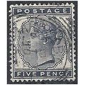 1881 SG169 5d Indigo Fine Used . . .