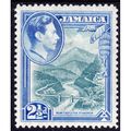 1938 JAMAICA Sg125 2½d GREENISH BLUE & ULTRAMAR...