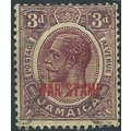 Jamaica 1919 SG77 3d Purple/Yellow WAR STAMP Fi...