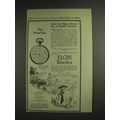 1914 Elgin Lord Elgin Watch Ad - By A Globe Tro...