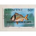 St Vincent 1979 Independence Marine Life 50c Po...