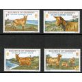 Guernsey 1980 Golden Guernsey Goats set 4v SG21...