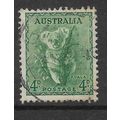 AUSTRALIA 1942 4d KOALA GREEN SG 188 FINE USED#2