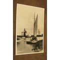 Real Photographic postcard - Sailing @ Wind Mil...