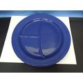 Rare Vintage 1930s Fiesta 12" Cobalt Blue Divid...