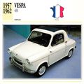 Collectors Club card. Classic Cars. Vespa 400