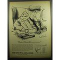 1960 Western Airlines Advertisement - art by Ronald Searle - Blasted Show-offs