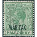Bahamas 1918 ½d green War Tax SG96 used