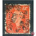 GB 1937 - SG465 - 2d orange (perfin) - 2