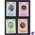 JAMAICA 1981 ROYAL WEDDING SG 516/519 SET 4 VAL...