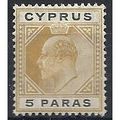 Cyprus 1904 SG60 5 Paras Bistre & Black Mounted...