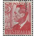 AUSTRALIA, King George VI, red 1950, 3d