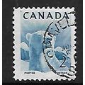 CANADA 1953 NATIONAL WILDLIFE WEEK 2c BLUE POLA...
