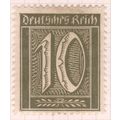 Germany 1921 - SG154 - 10pf olive - Numeral - u...