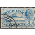Kuwait 1933 SG32 3a Blue AIR Fine Used . .