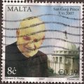MALTA, San Gorg Preca, full colour 2007, Euro 0.19