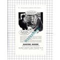 Marconi Marine London Advert - c.1957 Book Print